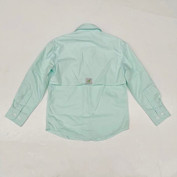 NWT Properly Tied Size YM (10-12) Seafoam Fishing Shirt - Picture 4 of 6